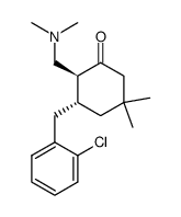 (2S,3R)-3-(2-Chloro-benzyl)-2-dimethylaminomethyl-5,5-dimethyl-cyclohexanone Structure