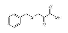 Propanoic acid, 2-oxo-3-[(phenylmethyl)thio] Structure