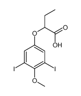 2-(3,5-diiodo-4-methoxyphenoxy)butanoic acid Structure