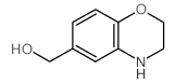 3,4-二氢-2H-1,4-苯并恶嗪-6-基甲醇结构式