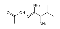 DL-valine amide, acetate Structure