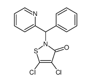 4,5-dichloro-2-[phenyl(pyridin-2-yl)methyl]-1,2-thiazol-3-one结构式