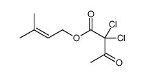 3-methylbut-2-enyl 2,2-dichloro-3-oxobutanoate结构式
