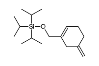 (5-methylidenecyclohexen-1-yl)methoxy-tri(propan-2-yl)silane Structure