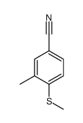 3-methyl-4-methylsulfanylbenzonitrile结构式