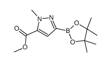 Methyl 1-methyl-3-(4,4,5,5-tetramethyl-1,3,2-dioxaborolan-2-yl)-1H-pyrazole-5-carboxylate Structure