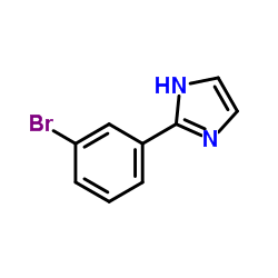 2-(3-溴苯基)咪唑结构式
