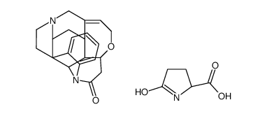 5-oxo-L-proline, compound with strychnidin-10-one (1:1)结构式