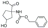 1-{[(benzyloxy)carbonyl]amino}-3-hydroxycyclopentanecarboxylic acid Structure