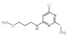 6-CHLORO-N-(3-METHOXYPROPYL)-2-(METHYLTHIO)PYRIMIDIN-4-AMINE structure