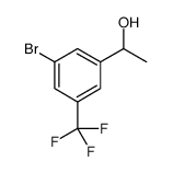 Benzenemethanol, 3-bromo-α-methyl-5-(trifluoromethyl)结构式