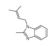 1H-Benzimidazole,2-methyl-1-(3-methyl-2-butenyl)-(9CI) Structure