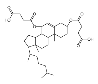4-[[(3S,7R,8S,9S,10R,13R,14S)-7-(3-carboxypropanoyloxy)-10,13-dimethyl-17-[(2R)-6-methylheptan-2-yl]-2,3,4,7,8,9,11,12,14,15,16,17-dodecahydro-1H-cyclopenta[a]phenanthren-3-yl]oxy]-4-oxobutanoic acid Structure