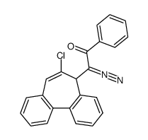 <(6-Chlor-5H-dibenzocyclohepten-5-yl)diazomethyl>-phenyl-keton结构式
