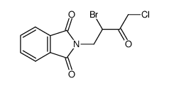 N-(2-bromo-4-chloro-3-oxo-butyl)-phthalimide Structure