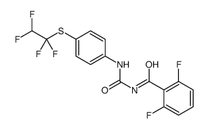 2,6-difluoro-N-[[4-(1,1,2,2-tetrafluoroethylsulfanyl)phenyl]carbamoyl]benzamide结构式