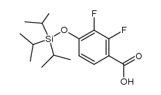 2,3-difluoro-4-((triisopropylsilyl)oxy)benzoic acid Structure