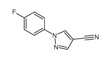 1-(4 -氟苯基)-1H -吡唑- 4 -腈结构式