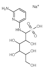1-Hexanesulfonic acid,1-[(6-amino-2-pyridyl)amino]-2,3,4,5,6-pentahydroxy-, monosodium salt, D-gluco-(8CI)结构式