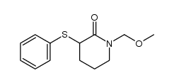 1-(methoxymethyl)-3-(phenylthio)piperidin-2-one结构式