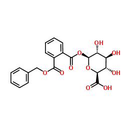 邻苯二甲酸单苄酯-β-D-葡糖醛酸结构式