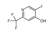 5-Iodo-2-(trifluoromethyl)pyridin-4-ol, 4-Hydroxy-5-iodo-alpha,alpha,alpha-trifluoro-2-picoline Structure