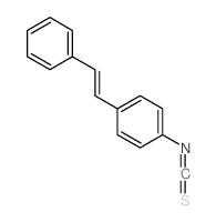 Benzene,1-isothiocyanato-4-(2-phenylethenyl)- Structure