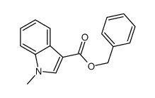 Benzyl 1-methyl-1H-indole-3-carboxylate结构式