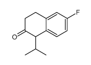 6-氟-1-异丙基-3,4-二氢萘-2(1H)-酮结构式
