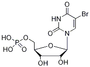 5-溴-5'-尿苷酸(三乙铵)盐结构式