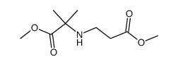 methyl 2-methyl-N-(3-methoxy-3-oxopropyl)alaninate结构式