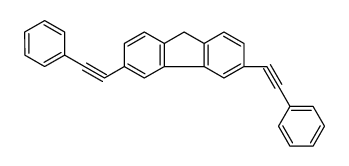 3,6-bis(2-phenylethynyl)-9H-fluorene结构式