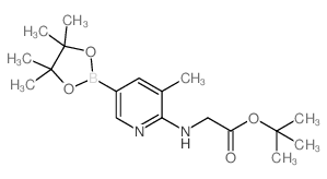 Boc-6-氨基-5-甲基吡啶-3-硼酸频那醇酯结构式