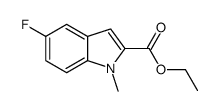 ethyl 5-fluoro-1-methylindole-2-carboxylate Structure