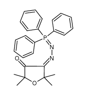 2,2,5,5-tetramethyl-4-[(triphenyl-λ5-phosphanylidene)hydrazono]tetrahydrofuran-3-one Structure