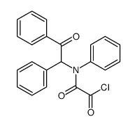 2-oxo-2-(N-(2-oxo-1,2-diphenylethyl)anilino)acetyl chloride Structure