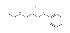 1-(N-phenylamino)-3-ethoxy-2-propanol结构式