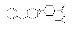 2-Methyl-2-propanyl 4-(3-benzyl-3,8-diazabicyclo[3.2.1]oct-8-yl)- 1-piperidinecarboxylate Structure
