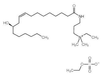 蓖麻醇酸酰胺丙基乙基二甲基铵乙基硫酸盐结构式