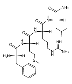 H-Phe-Met-Arg-Leu-NH2 Structure