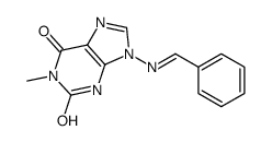 9-(benzylideneamino)-1-methyl-3H-purine-2,6-dione结构式