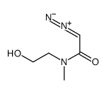 2-diazonio-1-[2-hydroxyethyl(methyl)amino]ethenolate结构式