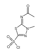 5-acetylimino-4-methyl-4,5-dihydro-[1,3,4]thiadiazole-2-sulfonyl chloride Structure