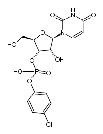 uridine 3'-(4-chlorophenyl) phosphate结构式