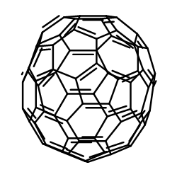 富勒烯C70结构式