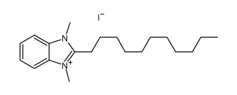 1,3-dimethyl-2-undecyl-1H-benzo[d]imidazol-3-ium iodide Structure