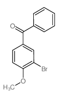 Methanone, (3-bromo-4-methoxyphenyl)phenyl- (en)结构式
