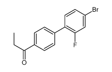 1-(4'-Bromo-2'-fluoro-4-biphenylyl)-1-propanone结构式