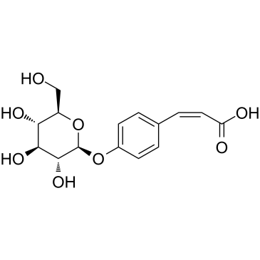 顺式-香豆酸-4-葡萄糖苷结构式
