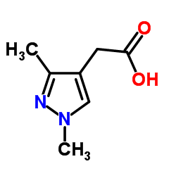 (1,3-Dimethyl-1H-pyrazol-4-yl)acetic acid Structure
